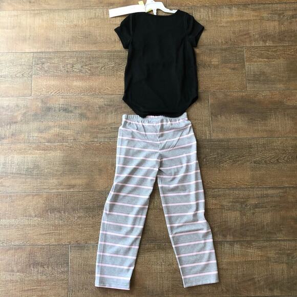 Crazy 8 Girls' Short Sleeve Curve Hem Pajama Set Small 5-6 - Picture 4 of 10